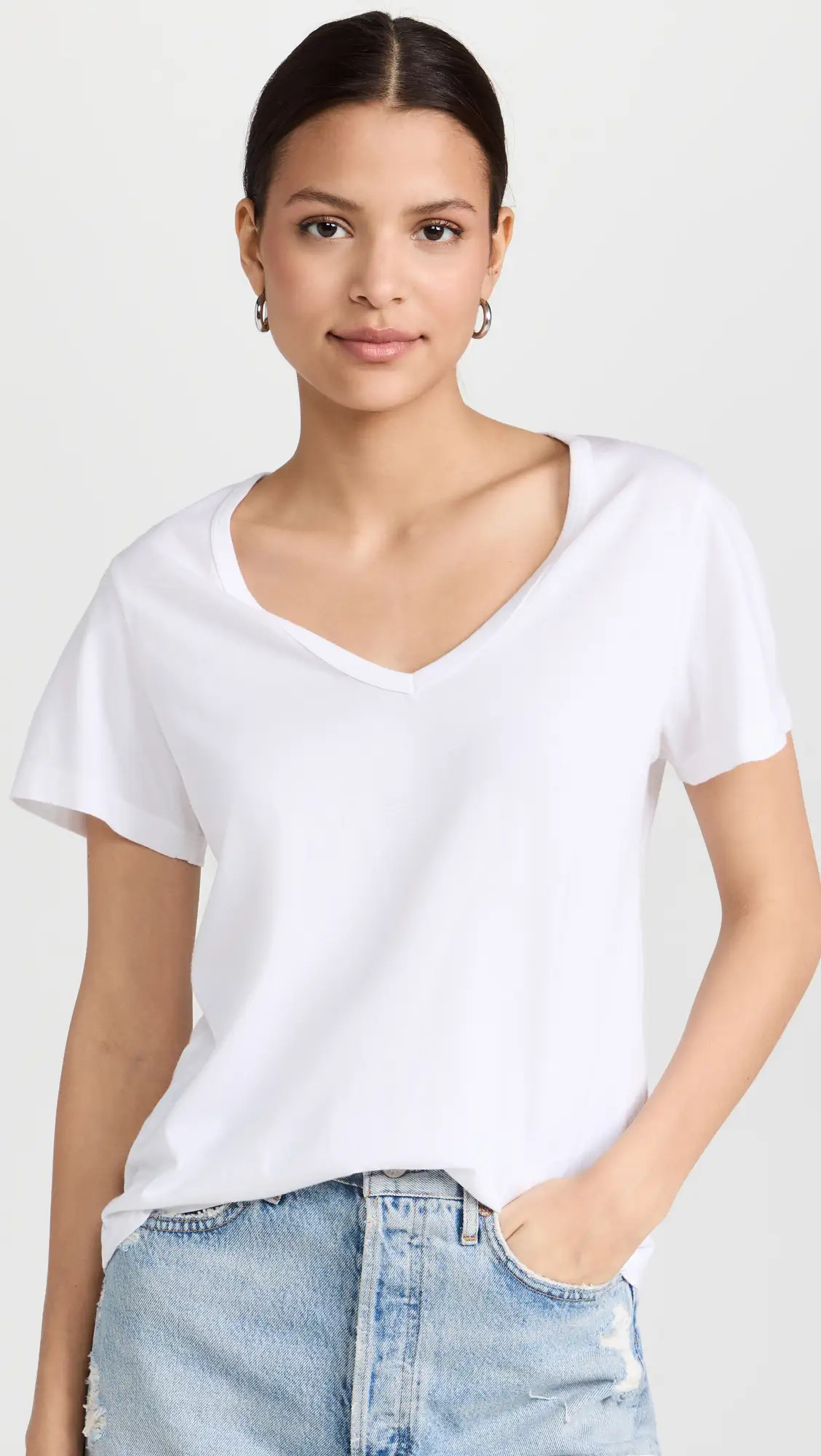 AGOLDE Cameron V Neck Tee | Shopbop | Shopbop