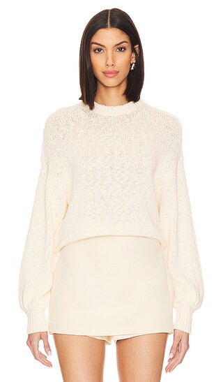Delara Sweater in Ivory | Revolve Clothing (Global)