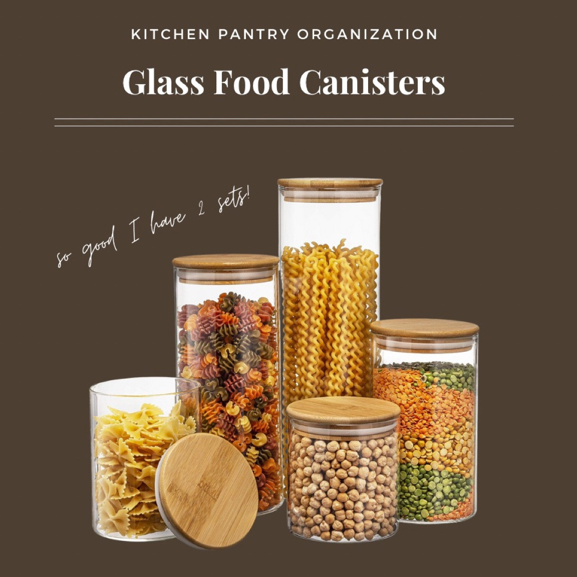Kitchen Organization | Glass Food Canisters | Pantry Organization 

#LTKhome