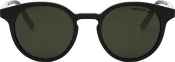 'DiorTag R1I 49mm Small Round Sunglasses | Nordstrom