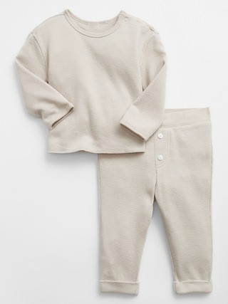 Baby Waffle-Knit Outfit Set | Gap Factory