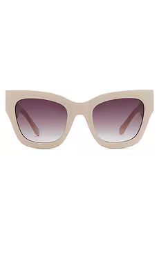 Quay By The Way Sunglasses in Champagne & Brown from Revolve.com | Revolve Clothing (Global)