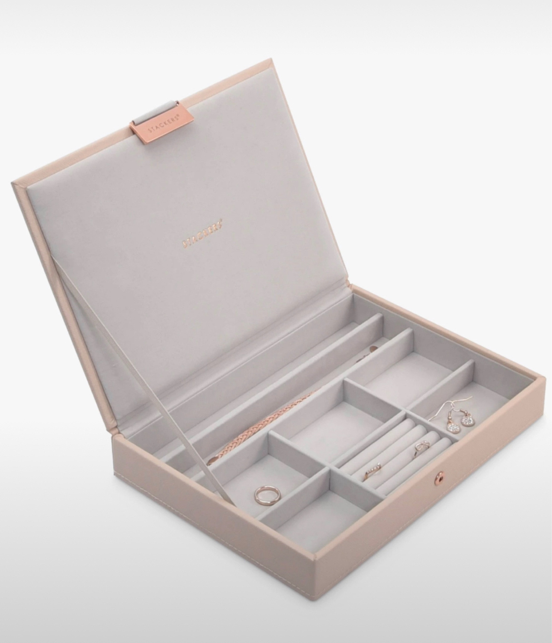 Stackers Classic Jewellery box 

The ideal way to keep on top of your ever expanding jewellery collection. Stackers are designed the same size, so you can mix and match the colours and compartments you need. With a velvet lining, this lidded box is ideal on its own and has room for rings, earrings and necklaces.

Added layers also available 

#LTKGiftGuide #LTKkids #LTKbeauty