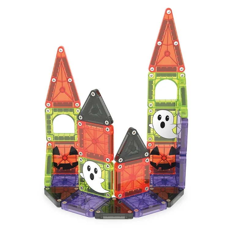 The Original MAGNA-TILES\u00ae microMAGS Spooky Travel Set 24-Piece Magnetic Construction Set | Walmart (US)