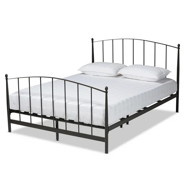 Baxton Studio Lana Modern Engineered Wood Platform Bed, Queen, Black - Walmart.com | Walmart (US)