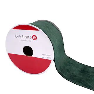 3.5" x 25ft. Velvet Wired Ribbon by Celebrate It® Christmas | Michaels | Michaels Stores