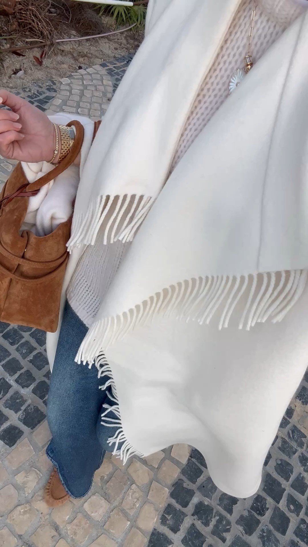 Fringe coat- I'm wearing size small 