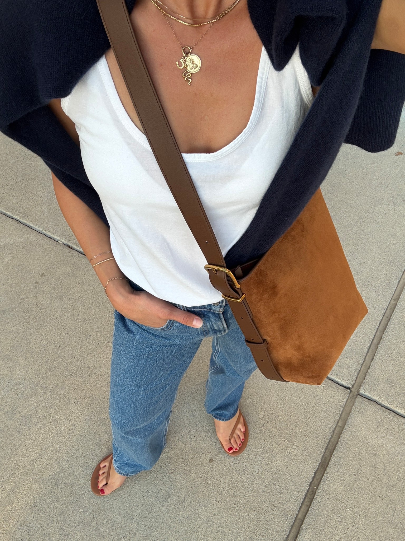 Wearing 25/regular jeans, XS tank, small bralette, small cashmere sweater, sandals tts 

#LTKOver40 #LTKFindsUnder100 #LTKStyleTip
