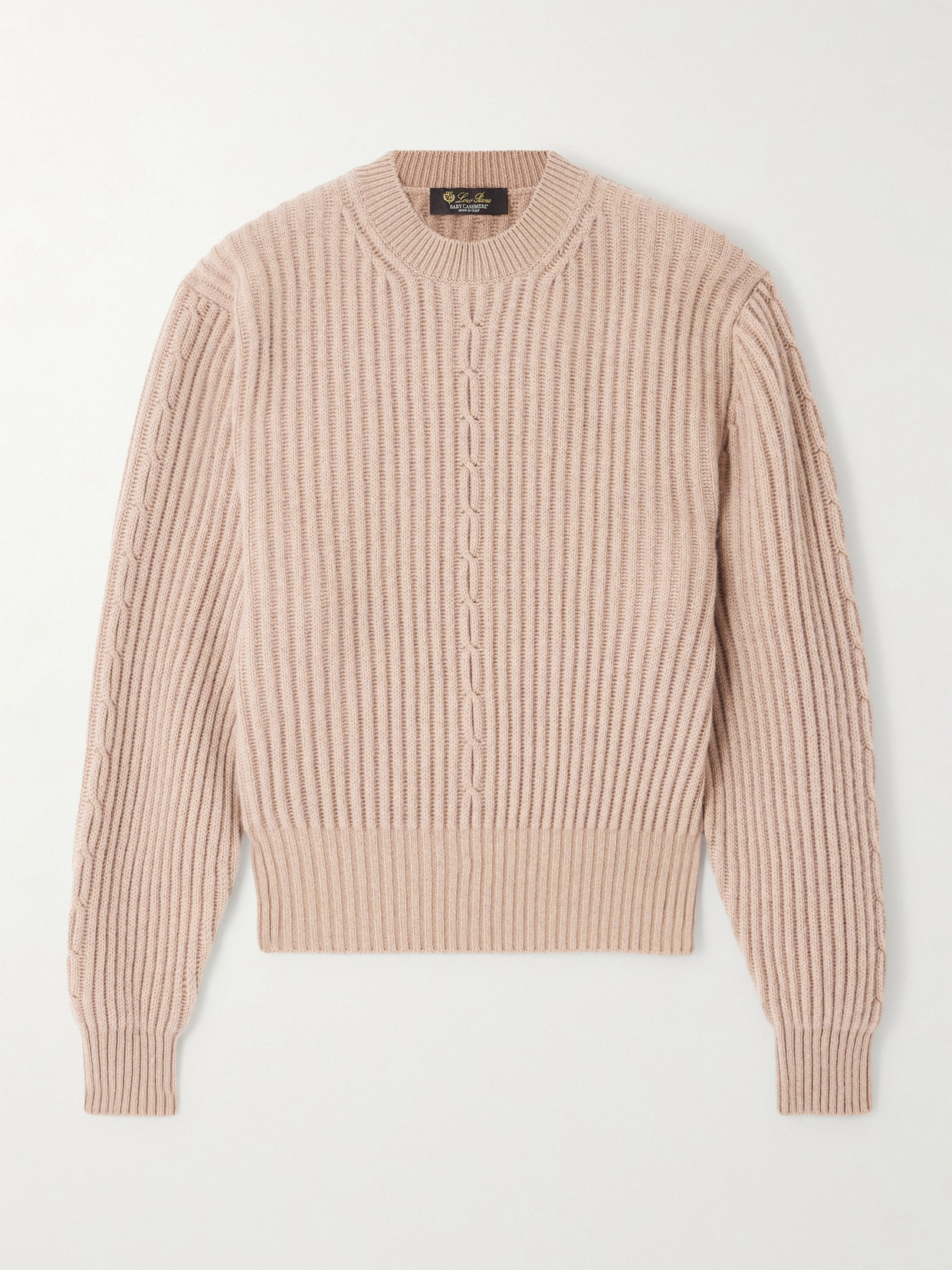 Loro Piana - Plane Tree Ribbed Cashmere Sweater - Brown | NET-A-PORTER (US)