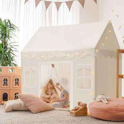 Tiny Land® Playhouse Tent – Natural Cream Indoor Tent for Kids | Target