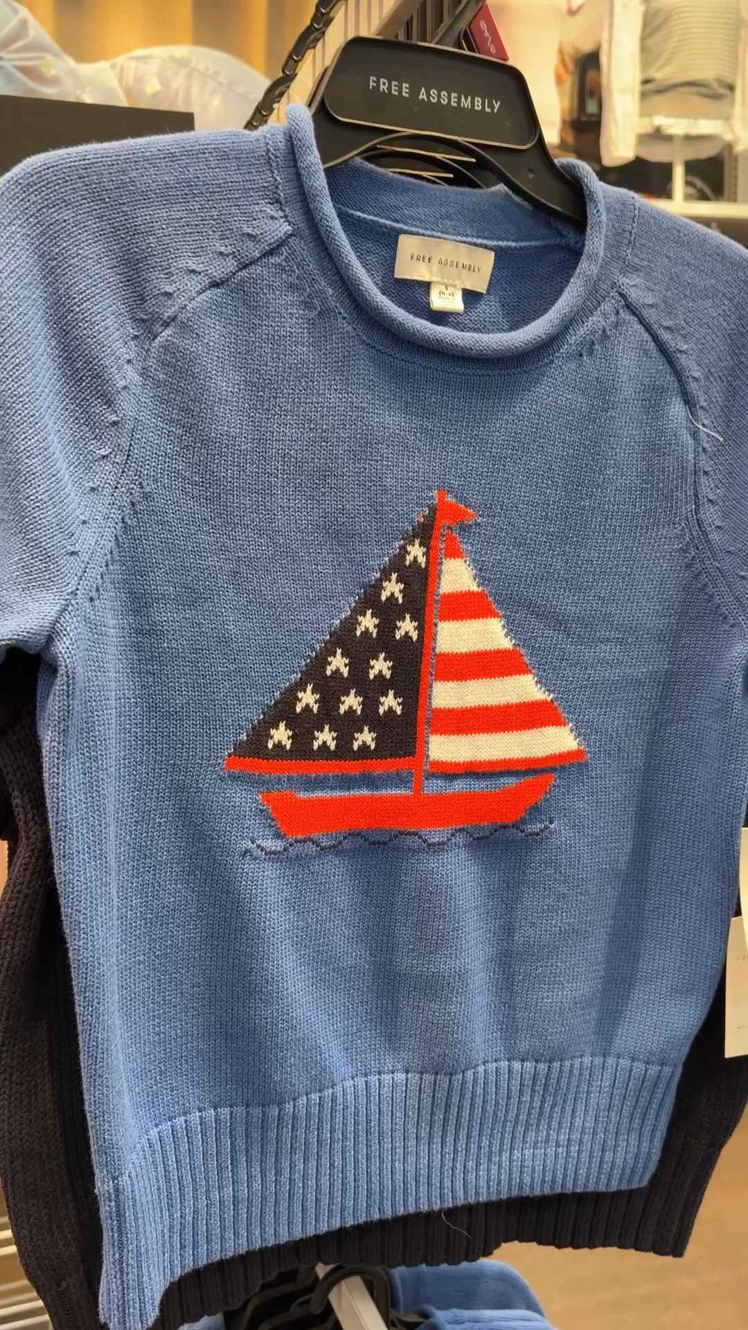 Cute top alert! 🇺🇸 This Free Assembly cotton sweater tee is giving all the classic summer vibes with a fun patriotic twist. 💙⛵️ I love the lightweight knit fabric and charming roll neck detail—it’s such an easy piece to throw on for Fourth of July festivities, summer vacations, or a day by the water. ☺️ A fun and festive option for the holiday weekend that you’ll still reach for all summer long. Linked it here along with more festive top ideas! ❤️🎆 #walmartfinds #summerstyle #ootdideas

#LTKPetite #LTKSaleAlert #LTKootd