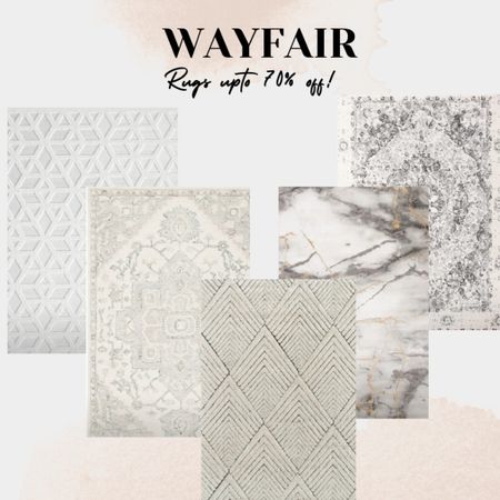 Wayfair rugs sale up to 70% off! Neutral rugs, grey rug, beige rug @wayfair #wayfairfinds #wayfairhome

#LTKhome #LTKSeasonal #LTKsalealert