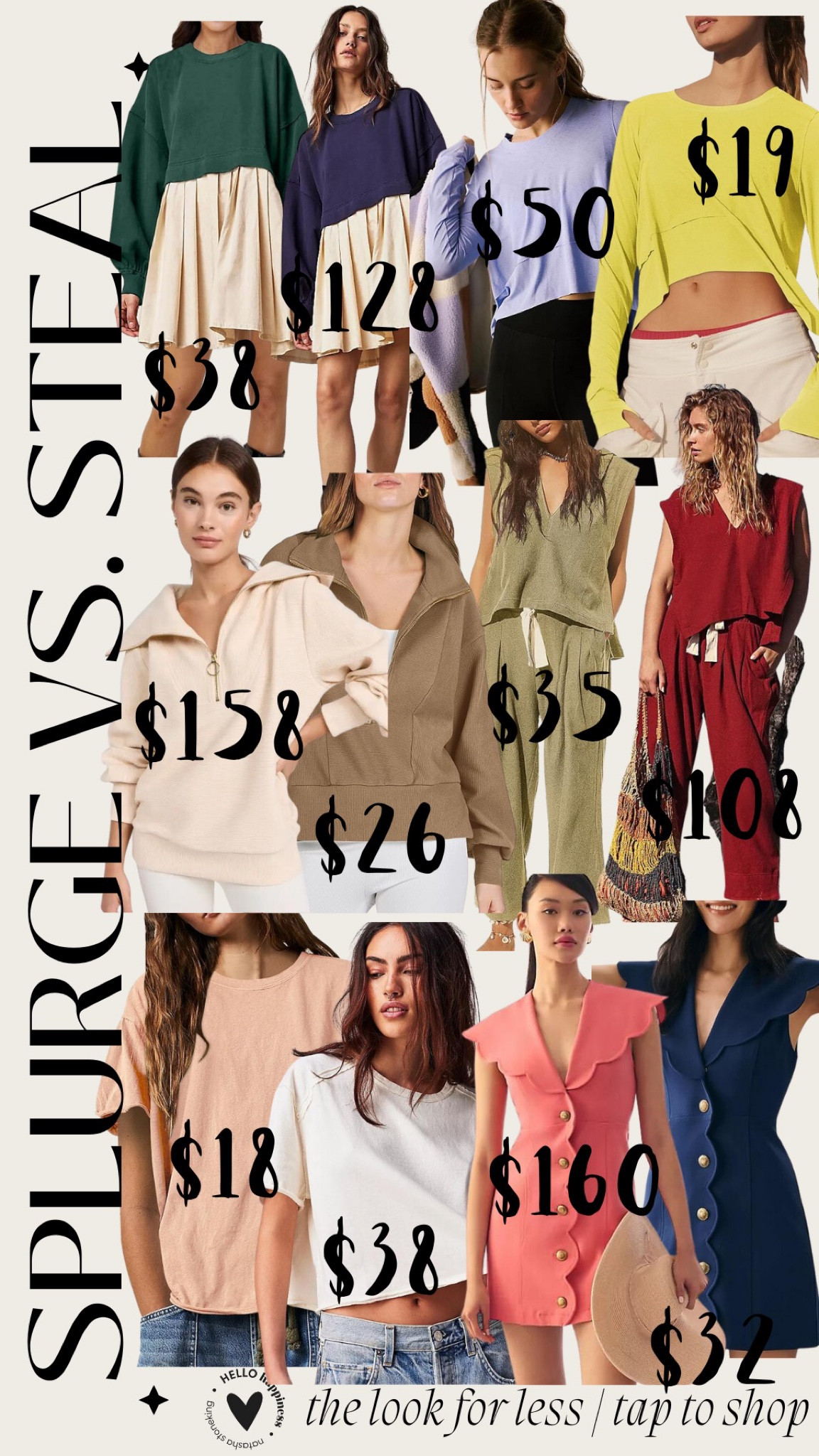 Splurge vs. Save - Shop the looks for less! 

#LTKfitness #LTKstyletip #LTKSeasonal