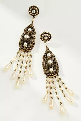 Western Pearl Dangle Earrings | Anthropologie (US)