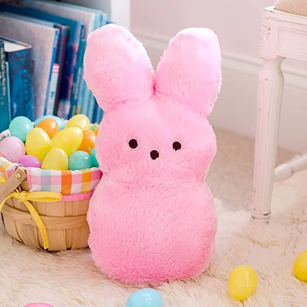 Animal Adventure | Shaggy Bunny Peeps | 15” Collectible Plush | Pink | Amazon (US)