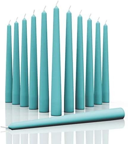 CANDWAX 10 inch Taper Candles Set of 12 - Dripless Taper Candles and Unscented Candlesticks - Per... | Amazon (US)