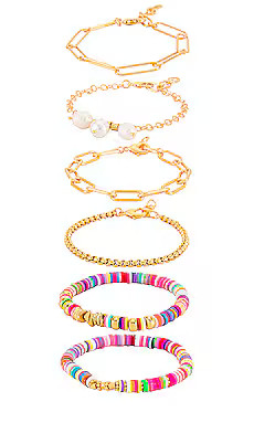 Amber Sceats Embellished Layered Bracelet in Gold from Revolve.com | Revolve Clothing (Global)