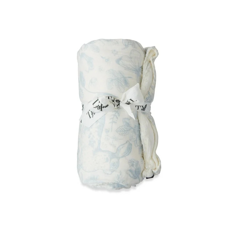Blue Toile Bunny Polyester Muslin Easter Throw, 50" x 60", by My Texas House | Walmart (US)