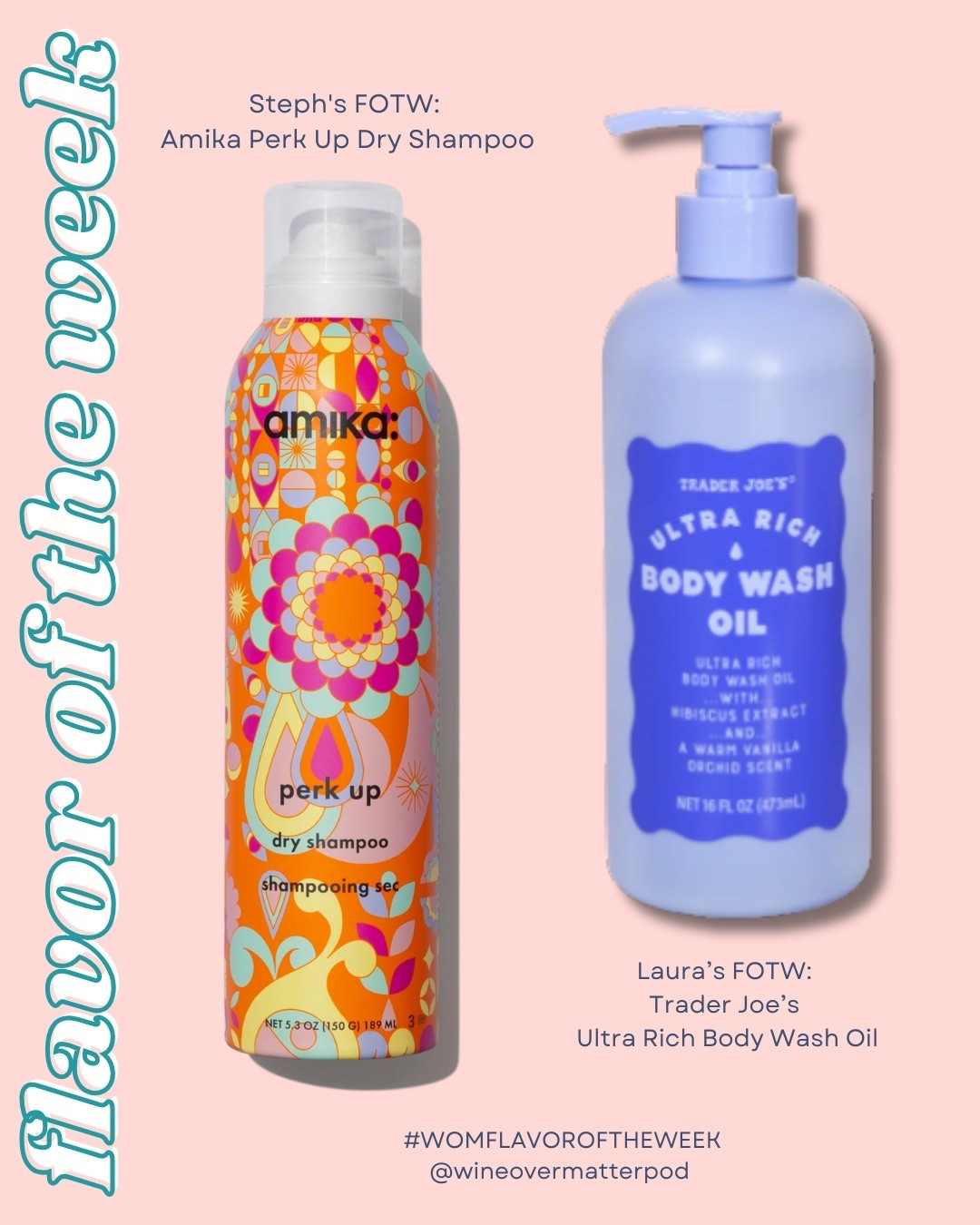 #WOMFlavoroftheWeek • Here were our picks for last week:

⭐️ @authenticallysteph explained how a weekday and weekend dry shampoo are essential. And her favorite weekend dry shampoo is the @amika Perk Up Dry Shampoo. It smells great and leaves your hair feeling fresh and buildup free.

⭐️ @crunchesbeforebrunches loves a good @traderjoes beauty product. Their Ultra Rich Body Wash Oil is a 10/10! 

#LTKgrwm #LTKBeauty #LTKselfcare