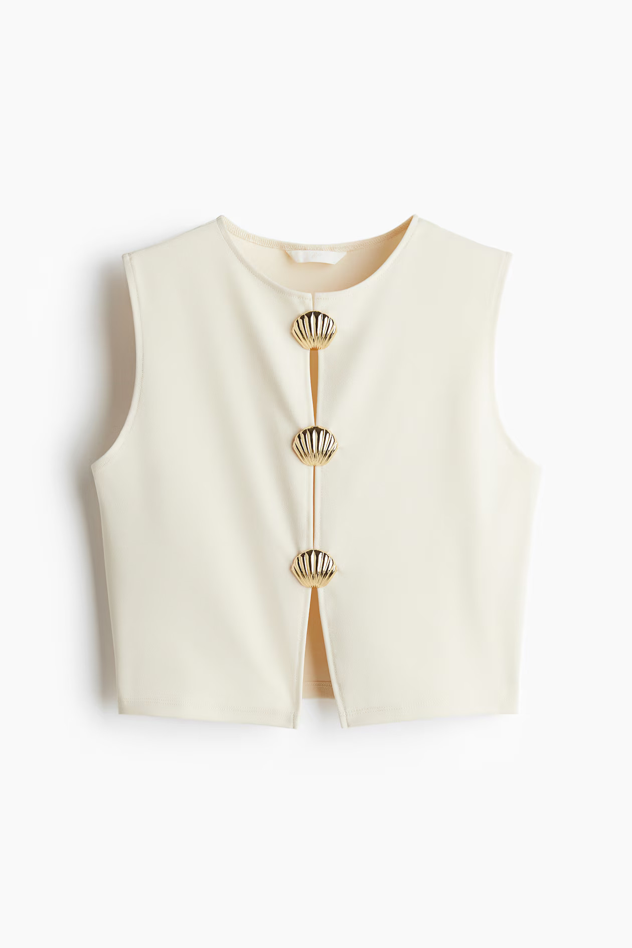 Button-decorated top | H&M (UK, MY, IN, SG, PH, TW, HK)