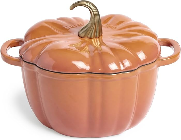 5.5 qt Pumpkin Enameled Cast Iron Dutch Oven Pot, Harvest | Amazon (US)