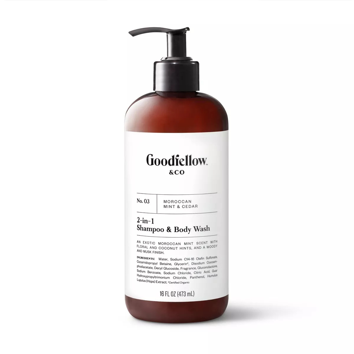 Moroccan Mint & Cedar 2-in-1 Shampoo & Body Wash - 16 fl oz - Goodfellow & Co™ | Target