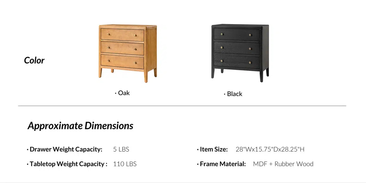 Shera Modern 28"W 3-Drawer Solid End Table with Integrated Power Station Set of 2 | Wayfair North America
