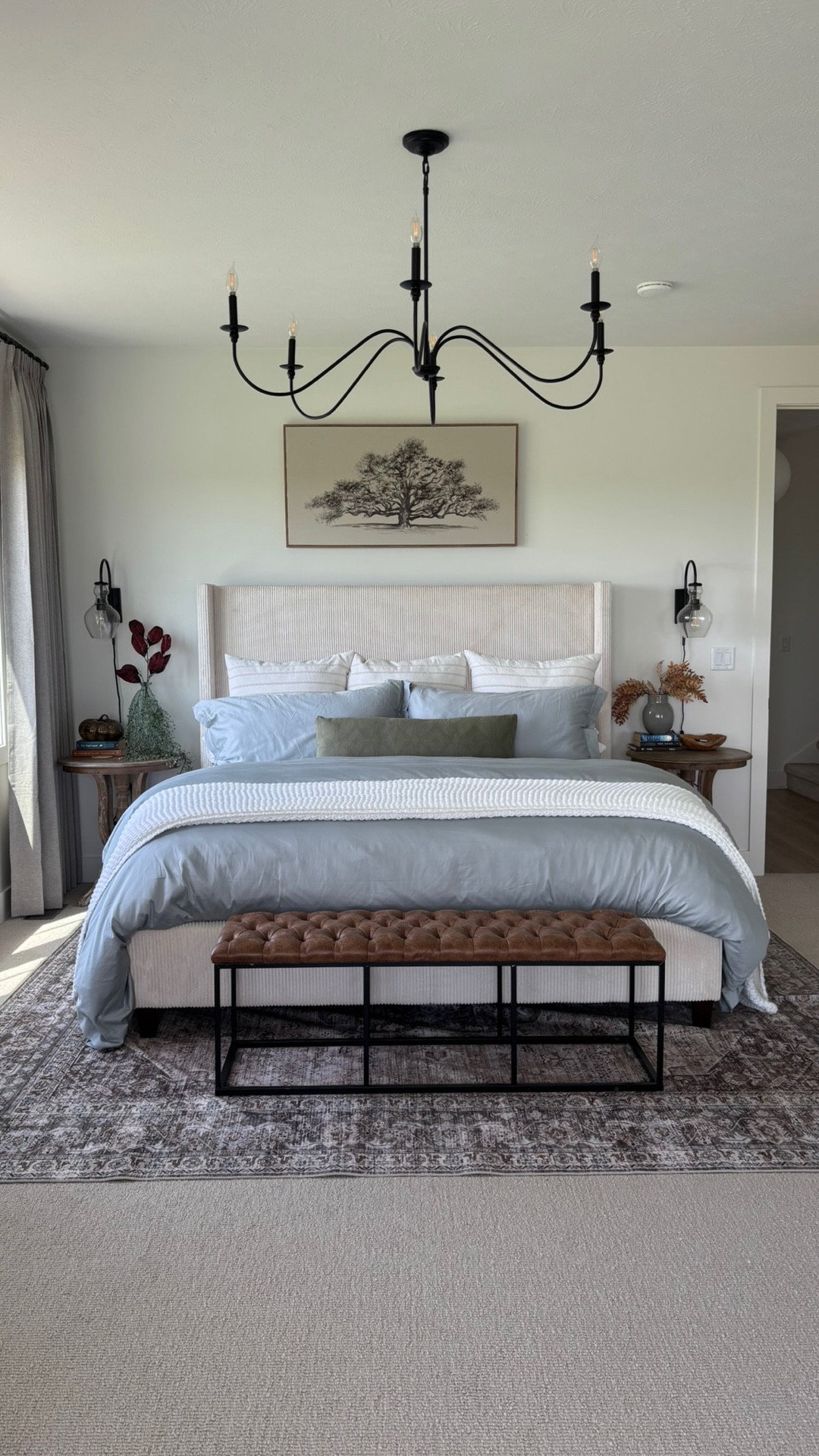 This king bed is from Amazon and under $400!  The bedding will be forever my all time favorite from Boll & Branch.  It is an extra 15% off with code 40NORTH.  The curtains are also 17% off if you use code: WHIT17

#LTKSaleAlert #LTKHome