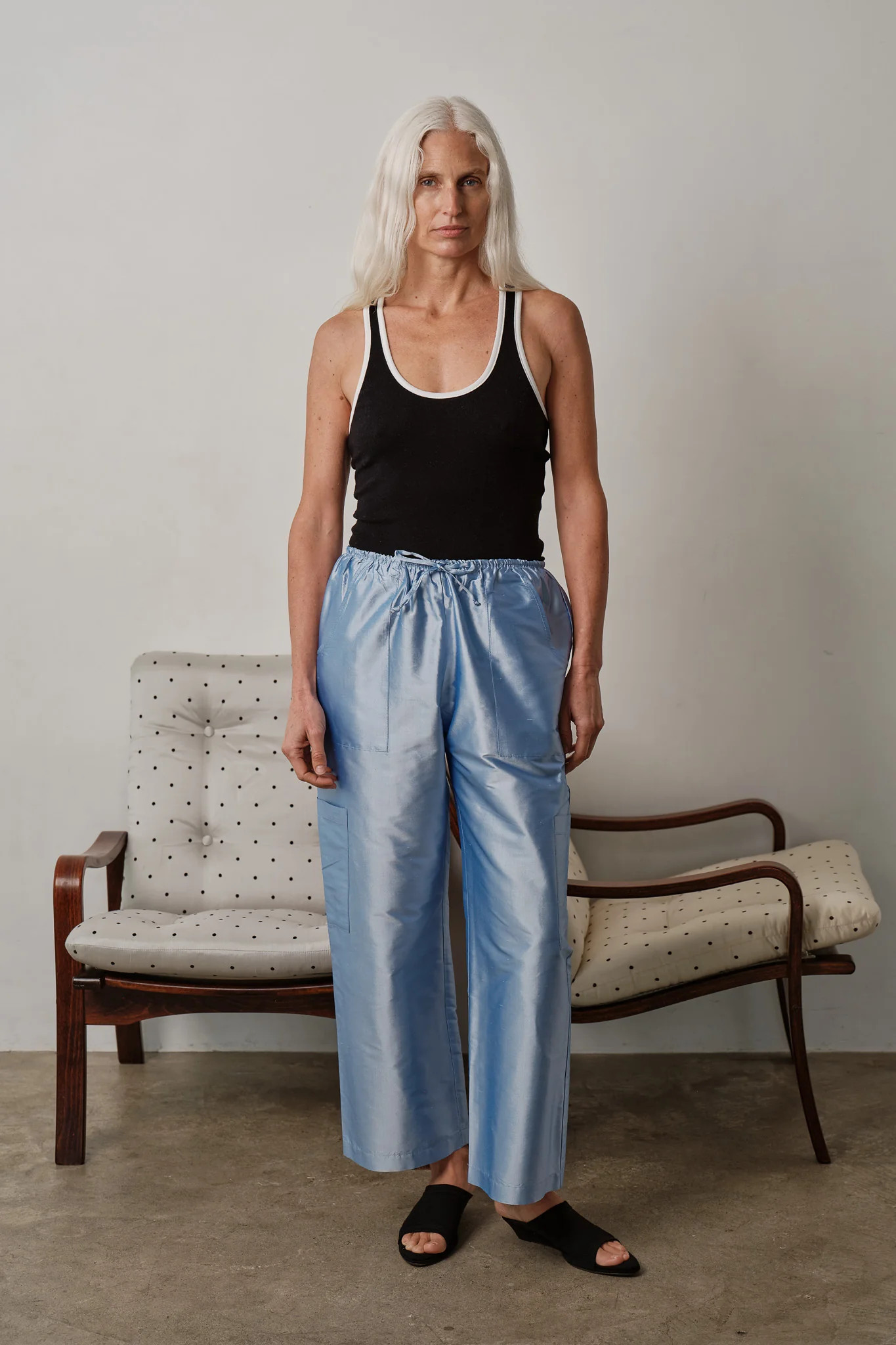 The Silk Taffeta Cargo Pant | DONNI.