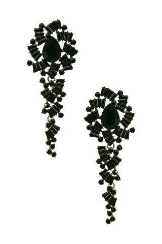 SHASHI Black Diamond Earring in Black from Revolve.com | Revolve Clothing (Global)