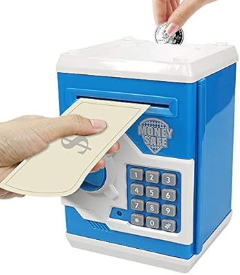HUSAN Great Gift Toy for Kids Code Electronic Piggy Banks Mini ATM Electronic Coin Bank Box for C... | Amazon (US)
