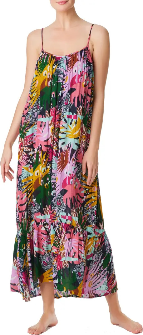 Let's Get Loud Floral Print Cover-Up Maxi Dress | Nordstrom