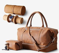 Grant Leather Travel Weekender Bag | Pottery Barn (US)
