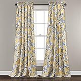 Lush Decor, Yellow Curtains Dolores Darkening Window Panel Set for Living, Dining Room, Bedroom (Pai | Amazon (US)