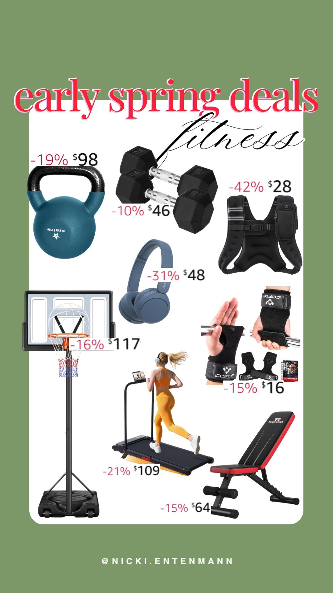 Spring into fitness with these must-have Amazon finds! From treadmills to workout gear, stay active with these great deals.
#FitnessGear #SpringFitness #AmazonDeals #HomeWorkout 

 #LTKActive #LTKHome #LTKSaleAlert