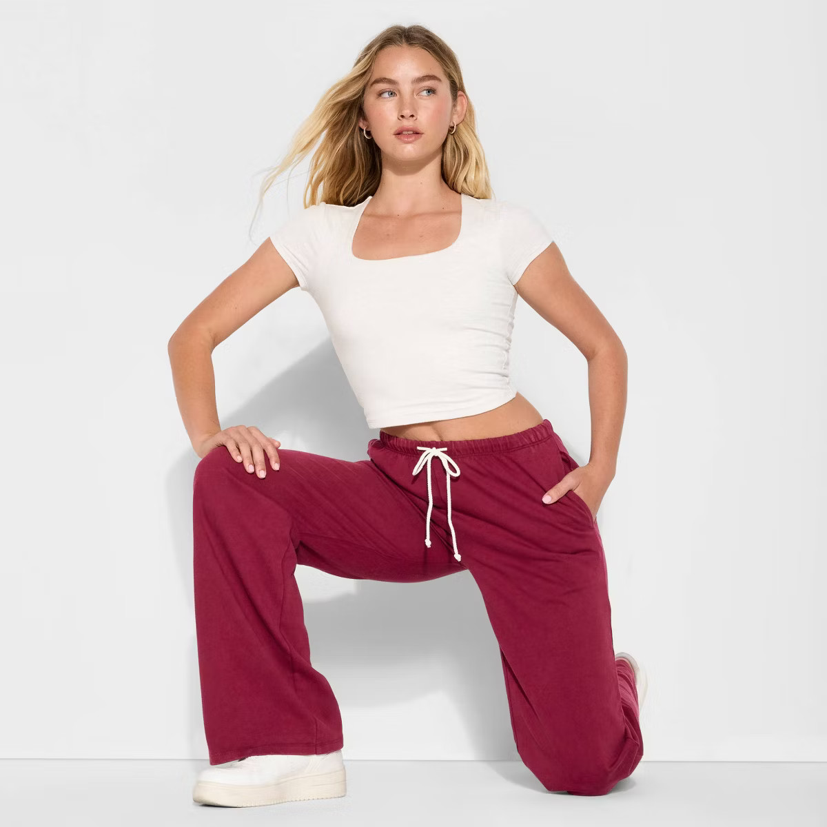Women's Mid-Rise Knit Sweatpants - Wild Fable™ | Target