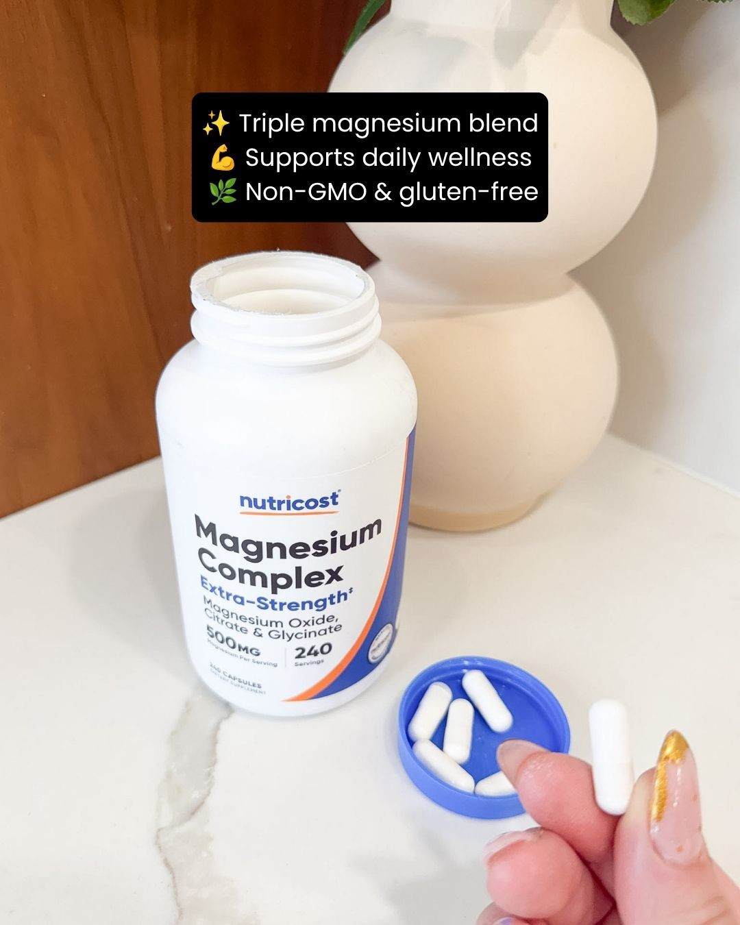 Support your daily wellness routine with this extra strength magnesium complex 🌿✨! Formulated to fit seamlessly into your healthy lifestyle, it's an easy way to stay consistent with your wellness goals and everyday self-care 💖. Whether you're focused on maintaining an active routine or simply prioritizing overall well-being, this supplement makes a convenient addition to your day 👀✨. Trust me, this is one wellness staple you'll want to keep stocked 💕

#magnesium #magnesiumcomplex #wellnessessentials #healthylifestyle #dailywellness #supplements #healthyhabits #nutrition #selfcare #wellnessjourney #healthgoals #wellbeing #healthyliving #dailyroutine #lifestyleupgrade #healthychoices #ltkhealth #ltkfinds #musthave #wellnessinspo #everydaywellness #healthsupport #supplementroutine #fitlifestyle 

 