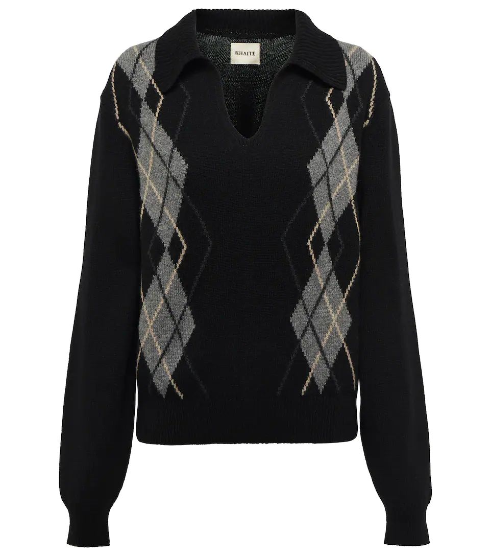 Hana jacquard cashmere polo sweater | Mytheresa (US/CA)