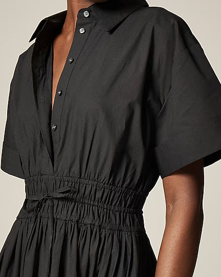 Elena shirt-dress in cotton poplin | J. Crew US
