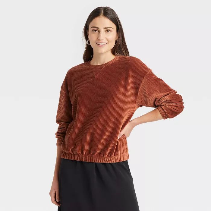 Women's Velour Sweatshirt - A New Day™ | Target