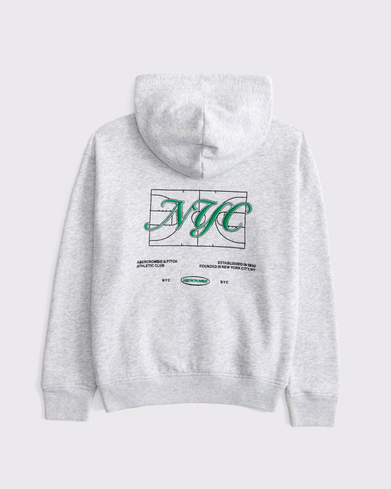 logo popover hoodie | Abercrombie & Fitch (US)