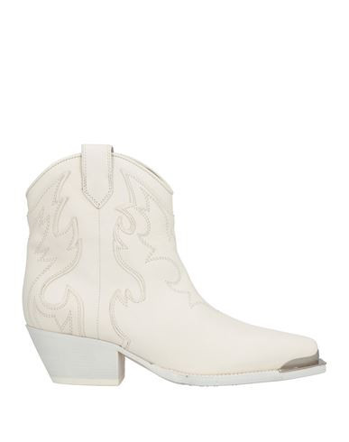Vic Matiē Woman Ankle boots White Size 10 Leather | YOOX (US)