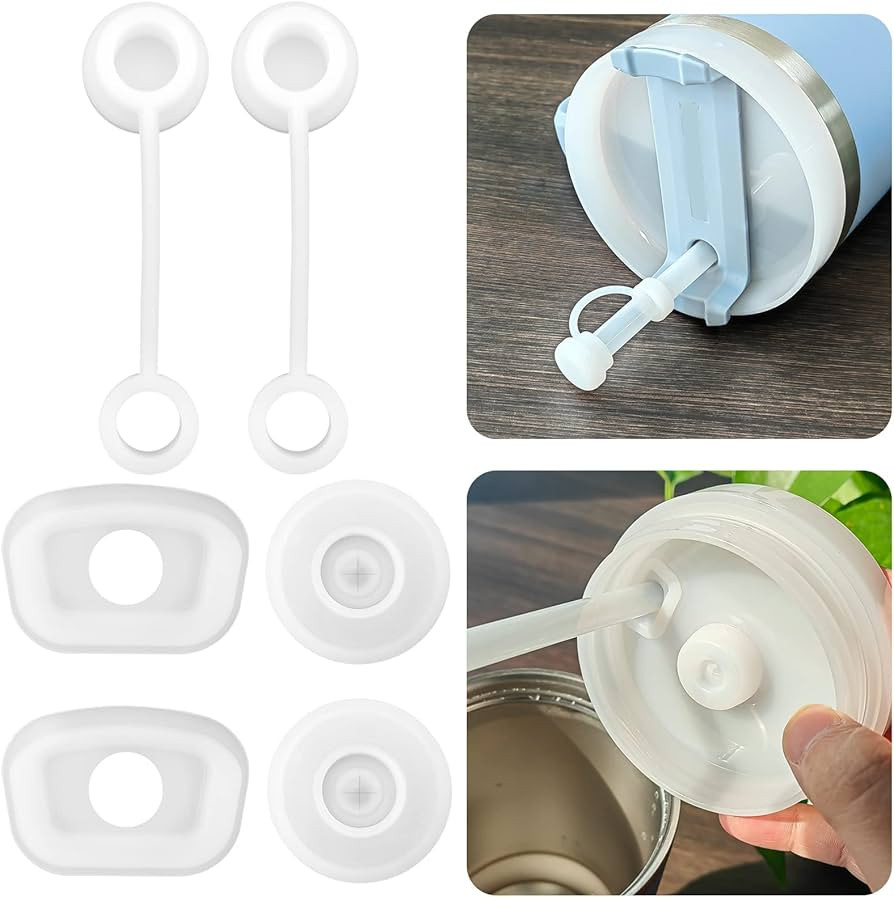 HOMDSG Silicone Spill Proof Stopper Set, Compatible with Stanley Cup 1.0 40oz & 30oz, Accessories... | Amazon (US)