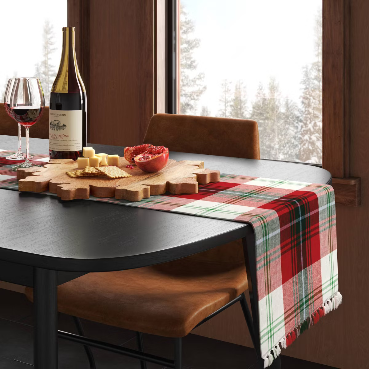 72"x14" Plaid Table Runner - Threshold™ | Target