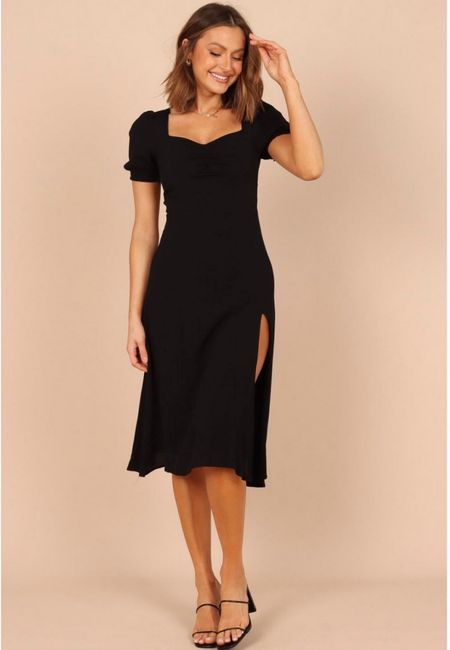 Beautiful elegant black dress that can be dressed up or down 😍

#LTKU #LTKGiftGuide #LTKStyleTip