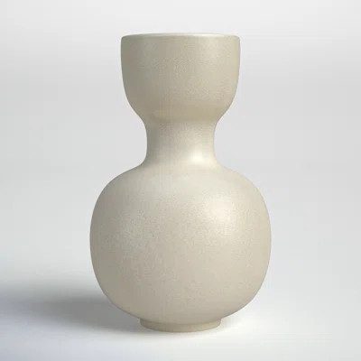 Beira Cream 11.5" Stoneware Table Vase | Wayfair North America