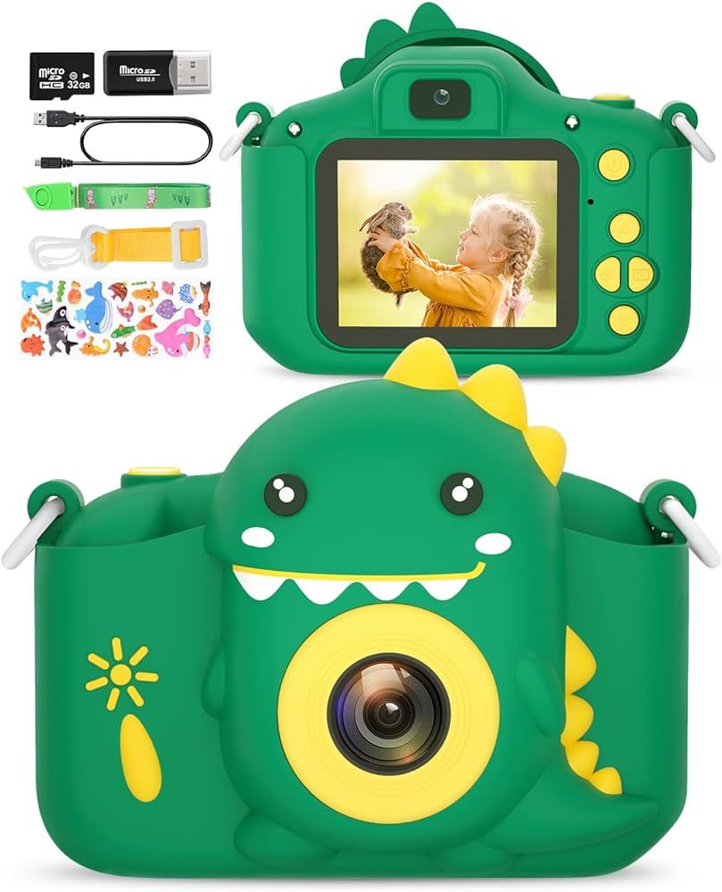 Kids Camera for 3-8 Years Old Toddlers Childrens Boys Girls Christmas Birthday Gifts Selfie Digit... | Amazon (US)