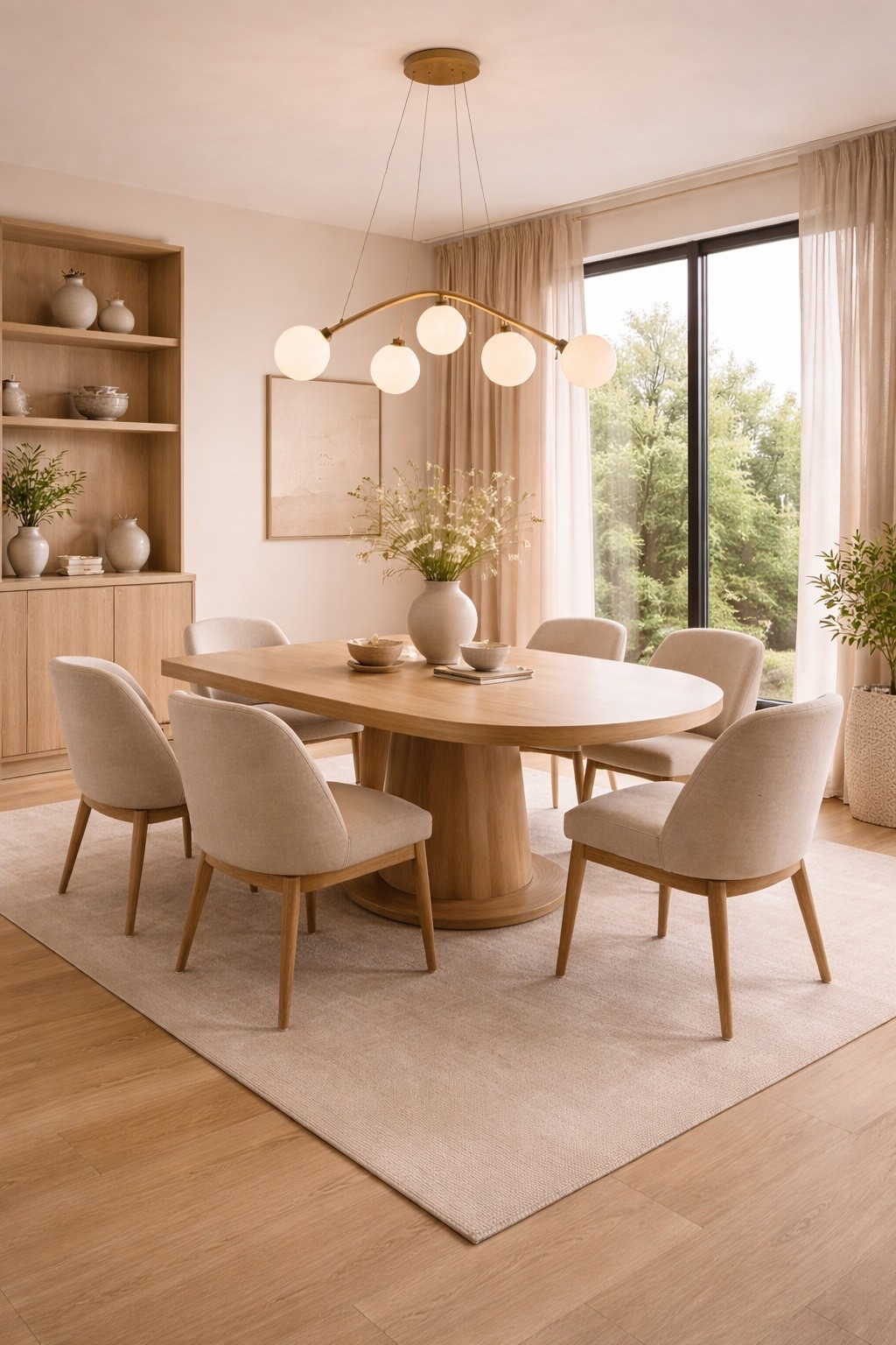 A modern organic dining room featuring a round wooden table, soft neutral chairs, and warm natural light.
This space blends Scandinavian minimalism with elegant textures, creating a calm and timeless dining area perfect for contemporary homes.

Save this for modern dining room ideas, neutral interior inspiration, and minimalist home decor 🤍

#DiningRoomDesign
#ModernDiningRoom
#OrganicModern
#ScandinavianInterior
#NeutralHome
#MinimalistDecor
#DiningRoomInspiration
#ModernHome
#LightWood
#InteriorInspiration
#HomeAesthetic
#ContemporaryDesign


#LTKHome #LTKSaleAlert