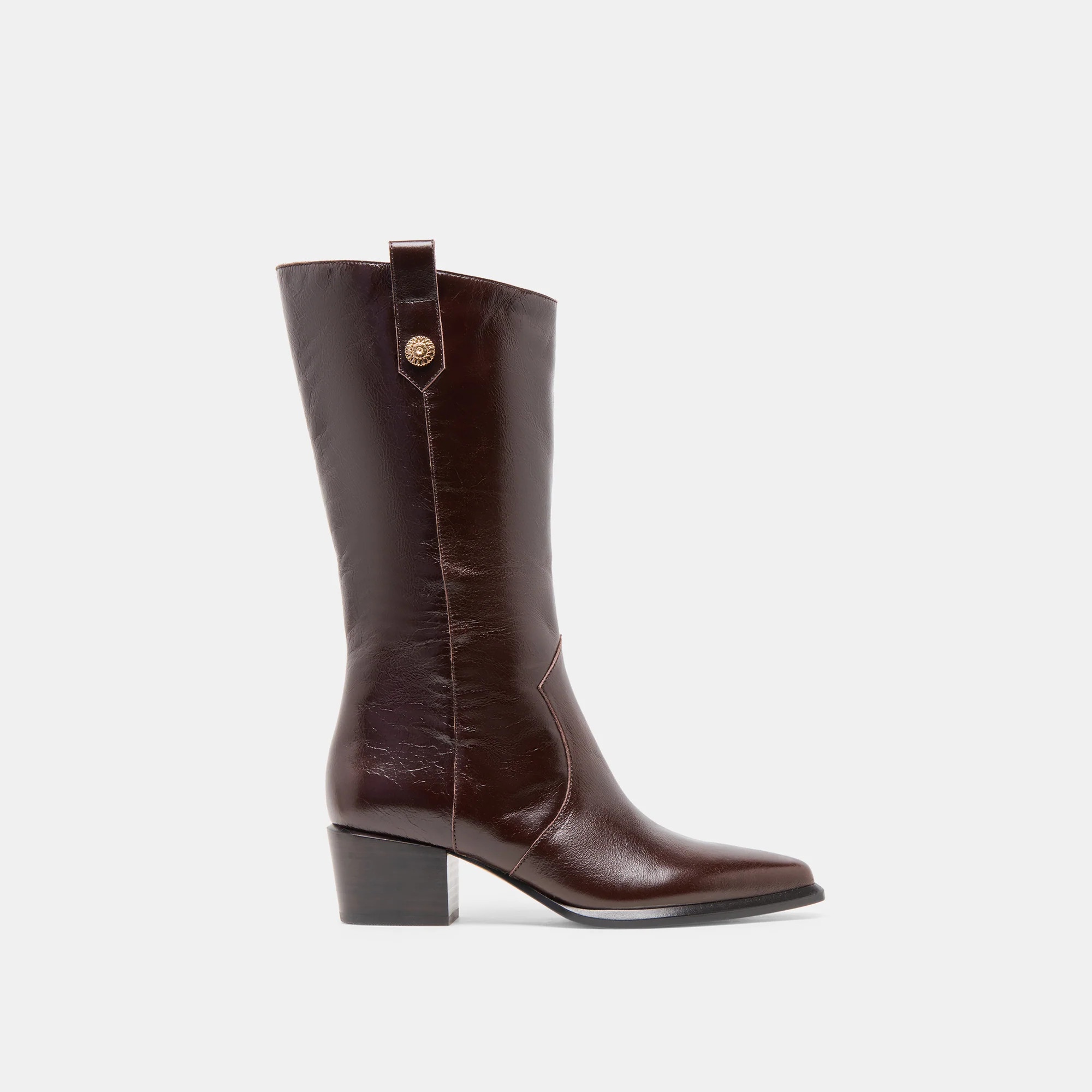 Vern Boots Chocolate Leather | DolceVita.com