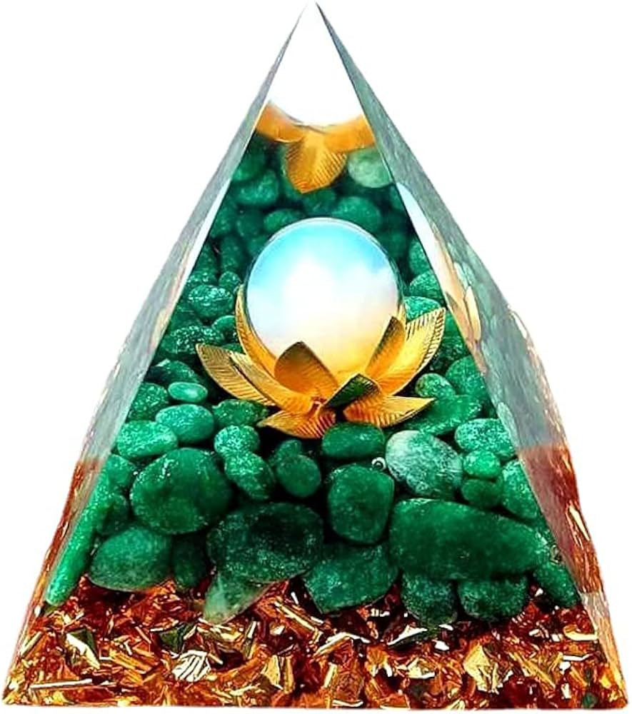 ycyingcheng 6CM Pyramid Ogan Crystal Energy Tower Nature Reiki Chakra Crushed Stone, Crystal Pyra... | Amazon (UK)